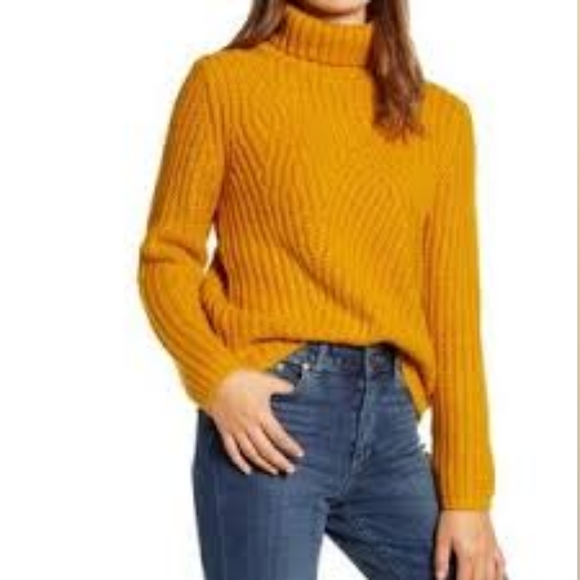 Lucky Brand Traveling Rib Turtleneck Sweater - Picture 2 of 8